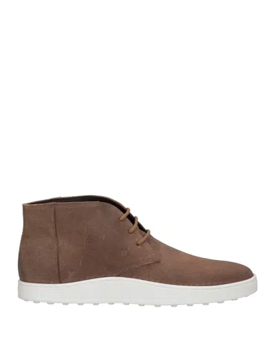 Tod's Ankle Boots In Beige