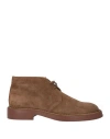 Tod's Man Ankle Boots Khaki Size 7 Leather In Beige
