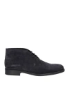 Tod's Man Ankle Boots Midnight Blue Size 8.5 Leather
