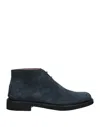 Tod's Man Ankle Boots Midnight Blue Size 9 Leather