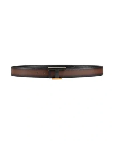 Tod's Man Belt Brown Size 39.5 Leather