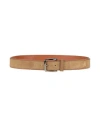 Tod's Man Belt Camel Size 36 Leather In Sand