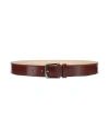 Tod's Man Belt Chocolate Brown Size 39.5 Leather In Brown