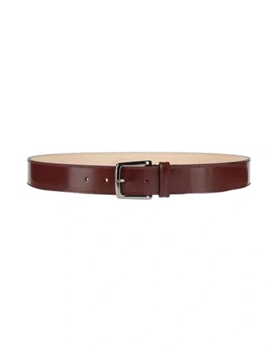 Tod's Man Belt Chocolate Brown Size 39.5 Leather