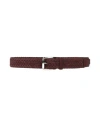 Tod's Man Belt Garnet Size 32 Leather