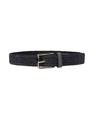 Tod's Man Belt Navy Size 34 Leather