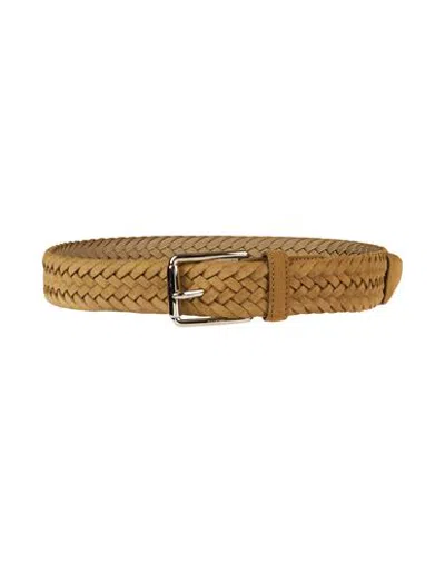 Tod's Man Belt Sand Size 34 Leather In Brown