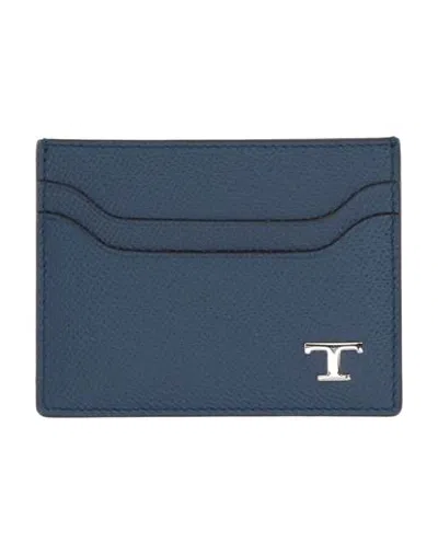 Tod's Man Cardholder Slate Blue Size - Leather