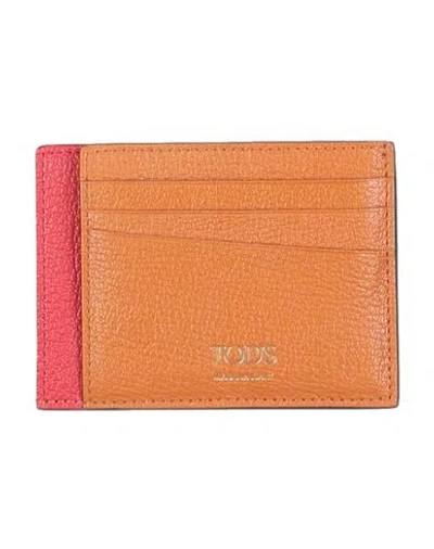 Tod's Man Cardholder Tan Size - Goat Skin In Brown