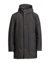 Tod's Man Coat Black Size 46 Polyester In Black