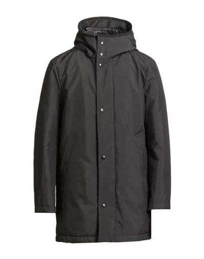 Tod's Man Coat Black Size 46 Polyester