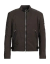 Tod's Man Jacket Military Green Size 40 Polyamide, Cotton, Cow Leather In Green