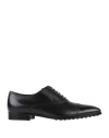 Tod's Man Lace-up Shoes Black Size 7 Leather