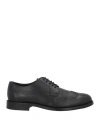 Tod's Man Lace-up Shoes Black Size 7 Leather