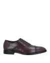Tod's Man Lace-up Shoes Chocolate Brown Size 8.5 Leather In Black