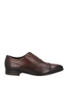 Tod's Man Lace-up Shoes Dark Brown Size 6.5 Leather In Brown