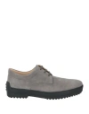 Tod's Man Lace-up Shoes Lead Size 9 Leather