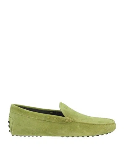 Tod's Man Loafers Lime Green Size 9 Leather