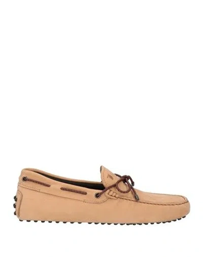 Tod's Man Loafers Beige Size 9 Leather