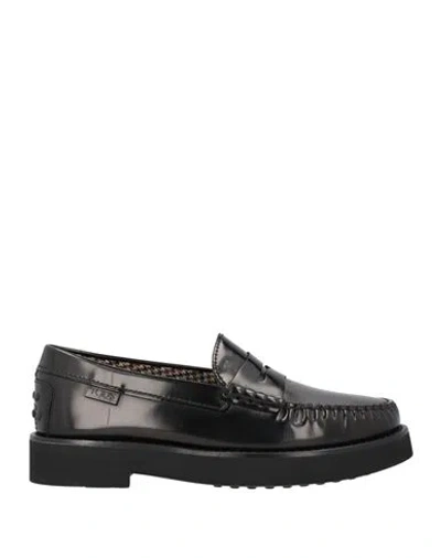 Tod's Man Loafers Black Size 11 Leather