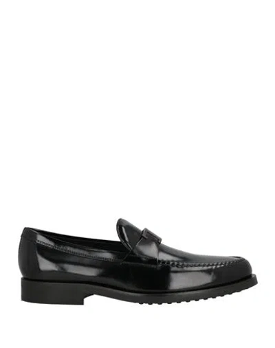 Tod's Man Loafers Black Size 12 Leather