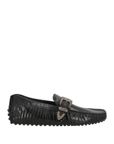 Tod's Man Loafers Black Size 13 Leather