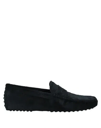 Tod's Man Loafers Black Size 5.5 Leather