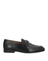 Tod's Man Loafers Black Size 6.5 Leather In Black