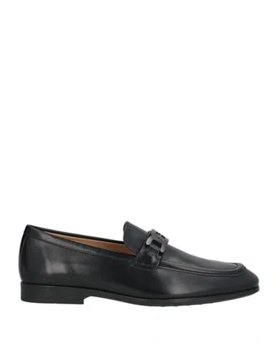 Tod's Man Loafers Black Size 6.5 Leather
