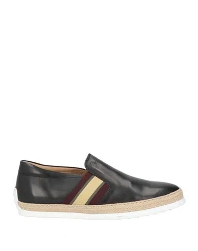 Tod's Man Loafers Black Size 6.5 Soft Leather