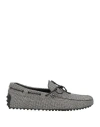 Tod's Man Loafers Black Size 7 Textile Fibers In Black