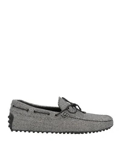 Tod's Man Loafers Black Size 7 Textile Fibers