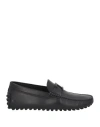 Tod's Man Loafers Black Size 7.5 Leather In Black
