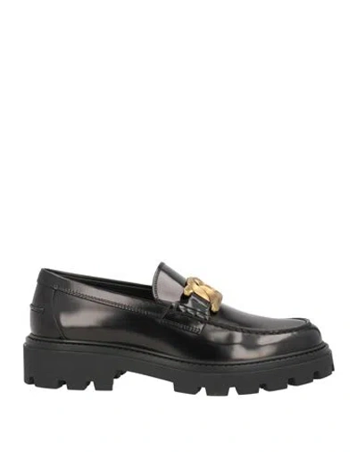 Tod's Man Loafers Black Size 8 Soft Leather