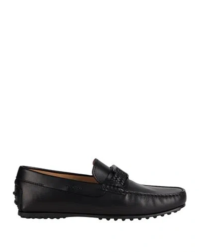 Tod's Man Loafers Black Size 8 Soft Leather In Black
