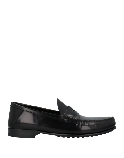 Tod's Man Loafers Black Size 8.5 Soft Leather