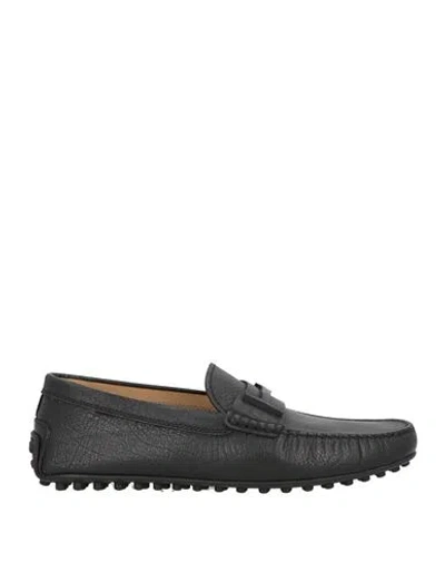 Tod's Man Loafers Black Size 8.5 Leather