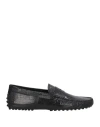 Tod's Man Loafers Black Size 8.5 Leather In Black