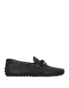 Tod's Man Loafers Black Size 8.5 Leather In Black