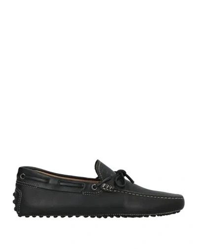 Tod's Man Loafers Black Size 8.5 Leather