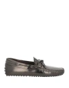 Tod's Man Loafers Black Size 8.5 Leather In Black