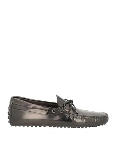Tod's Man Loafers Black Size 8.5 Leather