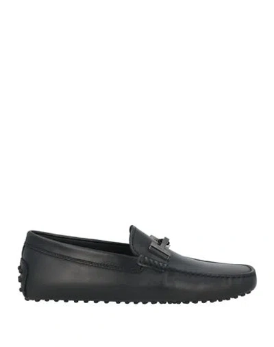 Tod's Man Loafers Black Size 7.5 Leather