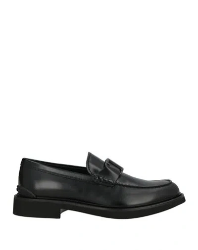 Tod's Man Loafers Black Size 9 Leather