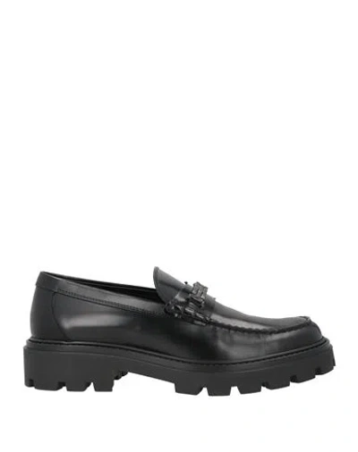 Tod's Man Loafers Black Size 9 Leather