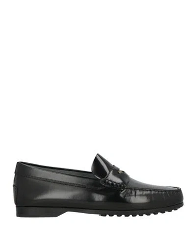 Tod's Man Loafers Black Size 9 Leather