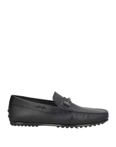Tod's Man Loafers Black Size 9 Leather