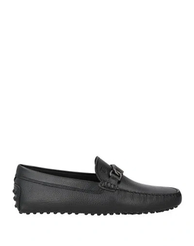 Tod's Man Loafers Black Size 9 Leather