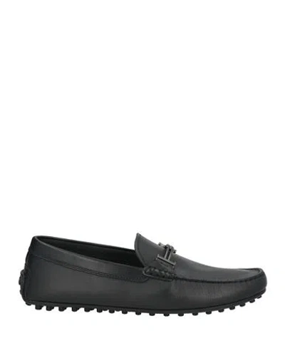 Tod's Dark Brown Leather Loafers In S800