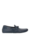 Tod's Man Loafers Blue Size 8.5 Leather